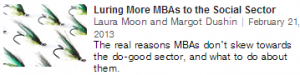 luring more mbas