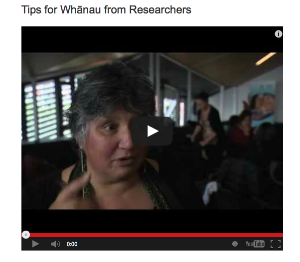 Tips for whānau from researchers whānau ora