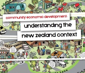 Colourful picture of an active community, cover from new CED report