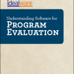 Cover from Program Evaluation software report, by Idealware