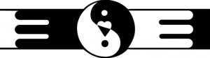 The Collaborative logo - black and white, ying and yang, 
